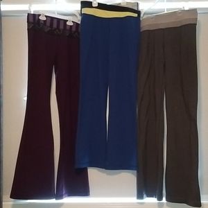 Lululemon lot of 3 pants size 8